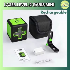 LASER LEVEL 2 GARIS MINI KECIL LEVELING WATERPASS VERTIKAL HORIZONTAL PENGUKUR PRESISI
