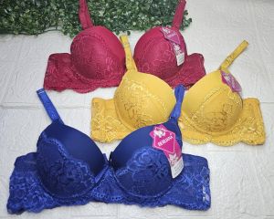 BH Bra Kawat / Bra Brukat / CUP B Standar / Kait 3 / size 34 36 38 40 /Real Picture