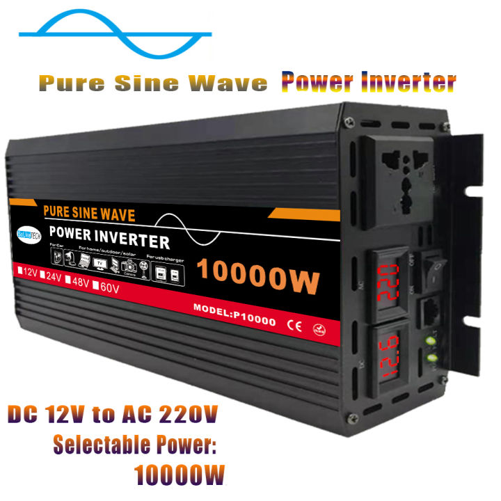 10000W Inverter Pure Wave Inverter 12V High Wattage Inverter for ...