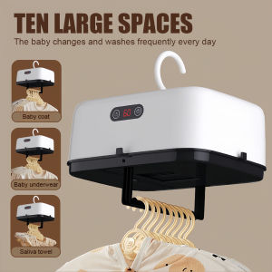Portable Clothes Dryer Cloth Dryer Quiet Dryer Machine Deep Heating Cleaning With Timer