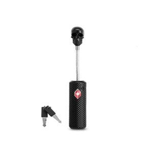 Zinc-Alloy Skull Luggage Lock With Keys Safe Suitcase Lock Travel Padlock Thicken Wire Rope Customs Lock Anti-Theft Lock