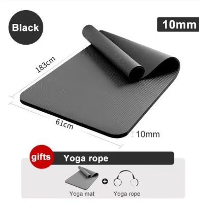 12MM THICK NBR Yoga Mat Anti-skid Sports Fitness Mat 15MM Thick Foam Exercise Yoga Mat