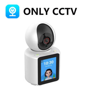 GOOD CCTV【Face To Face CCTV 】V380 Pro Surveillance Camera baby Wifi IP security Camera with 2.8 inch Screen Auto TrackingHumanoid DetectionTwo Way AudioRemote Control Free Video Calling Intercom smart camera