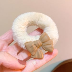 Murah Banget - Kunciran Ikat Rambut Perempuan Bulu Karakter Lucu / Ikat Rambut Bulu Lembut Fashion Korea Import / Ikat Rambut Korea Karakter