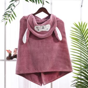 Cartoon Kids Towel Fast Dry Baby Towel Hoodie Kids Towel Hoodie Kids Bath Towel Tuala Baby 70x140cm 儿童浴巾