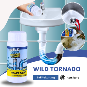 [BISA COD] WILD TORNADO Sink and Drain Cleaner Powder Pembersih Pipa Tersumbat