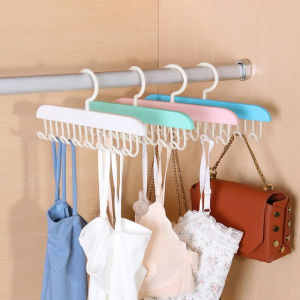 Bra Hanger For Closet Organizer 8 Hooks Non-Slip Hang On Tie Holder Closet Organizer Home Storage Tools