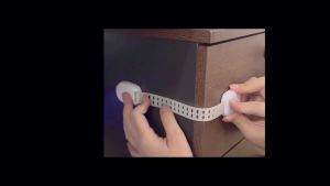 Cabinet Locks Baby Proofing (6 Pack) Adjustable Fridge Locks for Kids 360° Rotation Child Proof Baby Safety Locks for Kitchen Cupboards Doors Refrigerators Cabinets Drawers Ovens Toilet