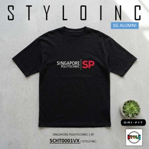 [STYLO INC] [MTO] SINGAPORE POLYTECHNIC SP Dri-Fit Cotton T Shirt Graphic Outdoor Casual School Tshirt University Singapore Secondary Primary