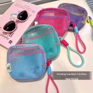 Travel Storage Bag Mesh Tofu Bag Portable Cosmetic Storage Bag Mini Toiletries Storage Bag