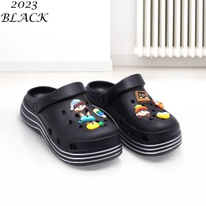 Sandal Karet Crocs Wanita  Korean  Import Style (+Jibbitz)  W2023 Import  Sandal Baim  Wanita Sandal Kodok Wanita Kekinian Import