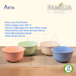 Asta Mangkok Jerami Gandum Bowl Tebal Food Grade 11 cm