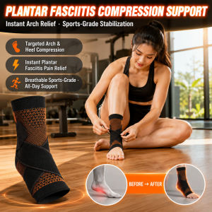 [Instant Relief] Plantar Fasciitis Sleeve Heel Pain Support Arch Support Wrap Reduces Heel Pain Stiffness Relieves Foot Fatigue Plantar Fasciitis