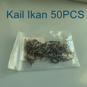 Bingolife Kail Ikan Logam Fishhook Ikan Mas 15# Berat Ikan Lebih Dari 10kg Karbon Kail Berduri 50PCS