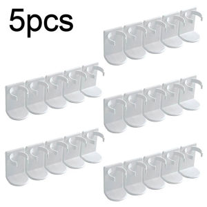 5Pcs Holder Rak Tempat Kosmetik Botol Skincare Sikat Gigi Gantungan Tempel Dinding Kamar Mandi Serbaguna