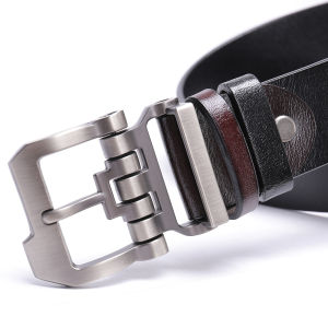 Ikat Pinggang Pria Kulit Asli Original Terbaru Sabuk Cowok Import Belt Gesper Model Jarum Robot