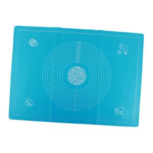 CANICECA Foldable Silicone Dough Mat With Scales Extra Thick Non-Stick Dough Mat Multipurpose Adsorption Rolling Dough Pad Home Kitchen DIY Baking
