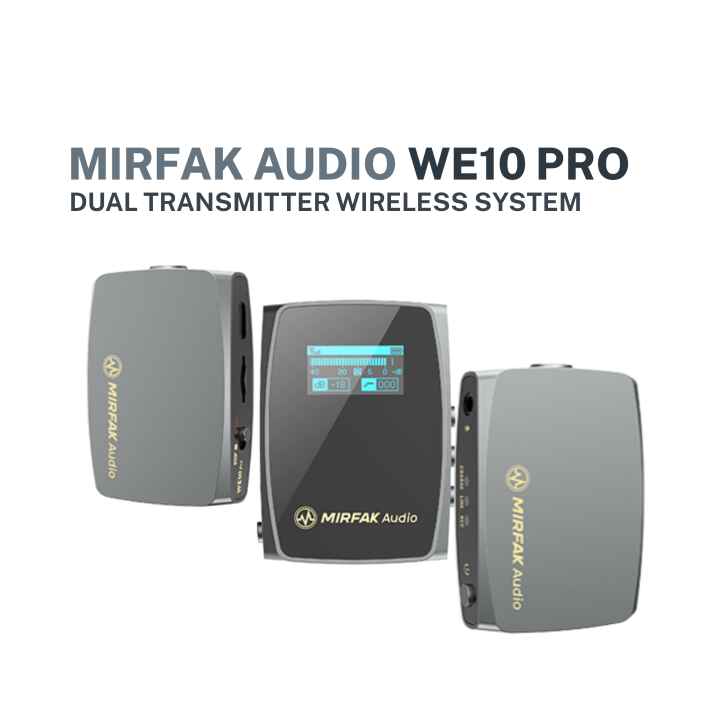MIRFAK WE10 Pro (Dual Transmitter Wireless Microphone System) Lazada PH