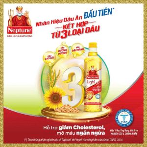 Dầu Ăn Thượng Hạng Neptune Light 1L - Date Mới Nhất - Hàng Chính Hãng