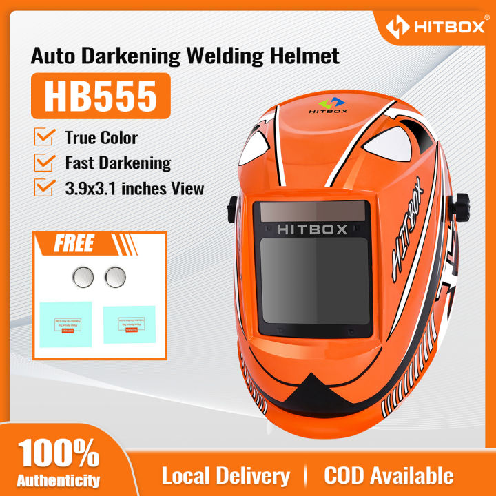 【Big Price Reduction】HITBOX Welding Helmet Auto Darkening Welding