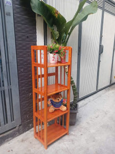 kệ sách 4 tầng sâu 28cm  ngang 38cm  cao 120cm  gỗ cao su đã thông qua xử lý tẩm sấy chống mối .