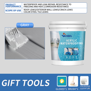 1KG Quick-drying transparent waterproofing coating  Scratch resistant wear resistant and oxidation resistant No pungent smell Roof bathroom floor Waterproof Paint waterproof coating roof Waterproof Glue water proofing coating 防水胶