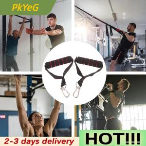 PkYeG D-Ring Metal Gym Handles Grip Workout Heavy Duty Cable Machine Handle With Hook For Yoga Exercise Workout Power Bands Gym