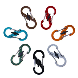 Compacts 8 Pattern Safety Hook Heavy Type Stainless Steel Locking Carabiner Outdoor Gears Protecting