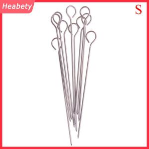 Heabety 10 cái thịt ngỗng tròn nướng xiên que thép không gỉ BBQ kim