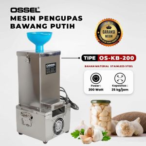 OSSEL Mesin Kupas Bawang Putih Pengupas Bawang Putih Listrik OS-KB-200 OSSEL