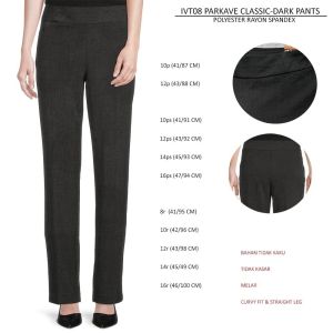 Celana Panjang Wanita Formal Murah (IVT08 Parkave Classic Dark Pants/ IVT07 Parkave Pullon Charcoal)