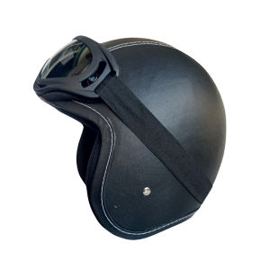 Helm anak bogo polos usia 2 sampai 7 tahun Kacamata Goggles sky black