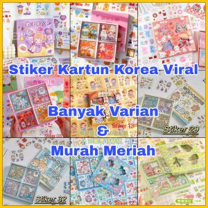 [100] Stiker Kartun / Sticker Kartun Waterproof Import  / Stiker Kartun Anti Air / Stiker Anak Lucu Viral Korea