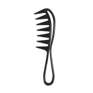 Wide Row Comb Durable Anti-Static Shower Comb with Shark Row Design for Wet Hair Waves Wigs Professional Hairstyling Tool for Barbers and Salons