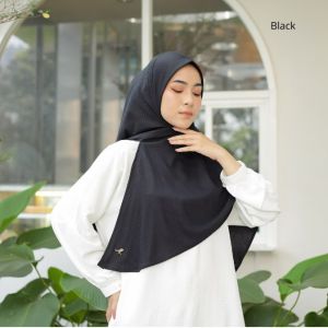 Albata Hijab - Lizzy Knit Instant Square Cotton - Hijab Instan
