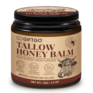 asusxcli Beef Tallow for SkinBeef Tallow for FaceBeef Tallow and Honey BalmGrass Fed Whipped Tallow Honey BalmNatural Moisturizer HydratesDeeply es the Skin Enhances Natural Radiance