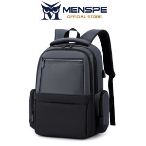 MENSPE Fashion Backpack Waterproof Oxford Cloth Backpack Travel Backpack Business Laptop Backpack Large Capacity Casual Backpack USB Hole Multifunctional Backpack Suitable For 15.6-inch Laptop