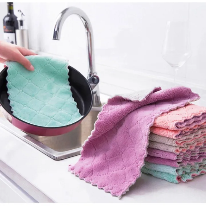 5%20PCS%20Microfiber%20Cleaning%20Cloth%20Hand%20Washing%20Cloth%20Kitchen%20Towel%20Kitchen%20Towel%20/%20Hand%20Towel%20/%20Dishcloth%20/%20Wipe%20-%20Image%202