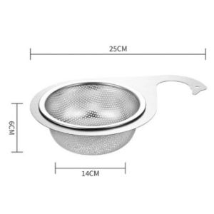 Drain Basket Stainless Steel Swan Sink Strainer Basket Tap Hanging Filter Basket Kitchen Strainer