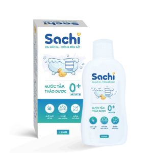 Chai Nước Tắm Gội Thảo Dược SACHI 250ml cho Bé SHC