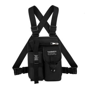 Túi đeo chéo thể thao ngoài trời cho túi áo khoác chạy bộ chống nước Túi Đeo Ngực Nam với giá để điện thoại để đi bộ đường dài tập luyện