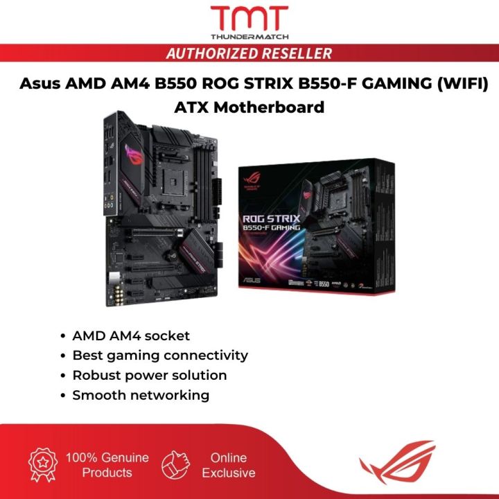 TMT Asus AMD AM4 B550 ROG STRIX B550-F GAMING (WIFI) ATX Motherboard