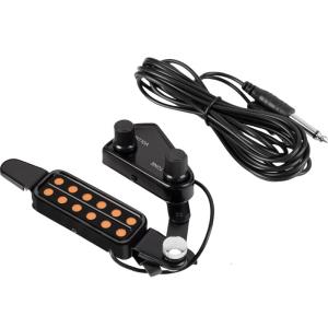 12 lỗ Mobin đàn guitar từ đầu dò âm thanh Bộ chuyển đổi tín hiệu gắn lỗ thoát âm Đàn Ghi-ta với khối lượng Bộ hiệu chỉnh âm tần bộ phận Đàn ghi ta