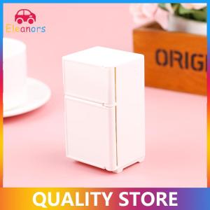[Eleanor] Dollhouse Miniature Bench Refrigerator Toys Kitchen Home Furniture Decoration