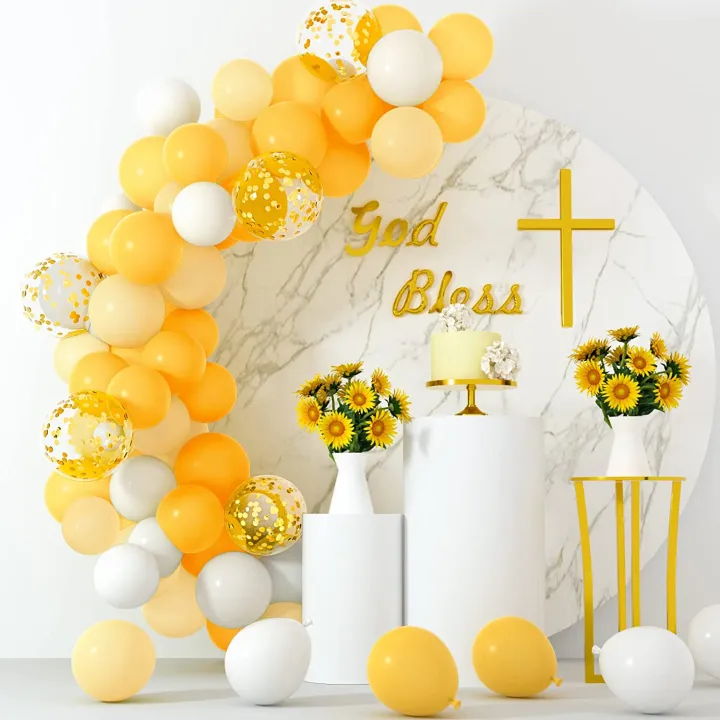 Garland Arch Kit Yellow Theme 40pcs/83pcs Balloons Set Party