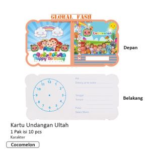 undangan ulang tahun Karakter / kartuUndangan Pesta Ultah Invitation