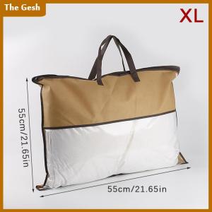 [The Gesh] Transparent Non-woven Pillow Packed Quilt Blanket Zipper Dustproof Storage Bag Household Organizer Bag Tote Bag Various Sizes