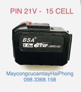 MÁY CƯA XÍCH DÙNG PIN 21V LƯỠI CƯA DÀI 10.4 Inch KÈM PIN (10CELL / 15CELL ) + SẠC ( HỘP NHỰA )