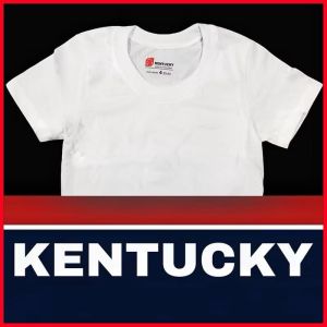 3 Pcs Kentucky T-Shirt For Newborn To Kids Toddler White Pure Cotton 6 Months Up to 14 Years Old