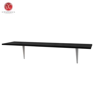 DEcTionS Rak Ambalan Kayu Minimalis Lengkap 2 Siku Besi Tempel Dinding 120x30cm
